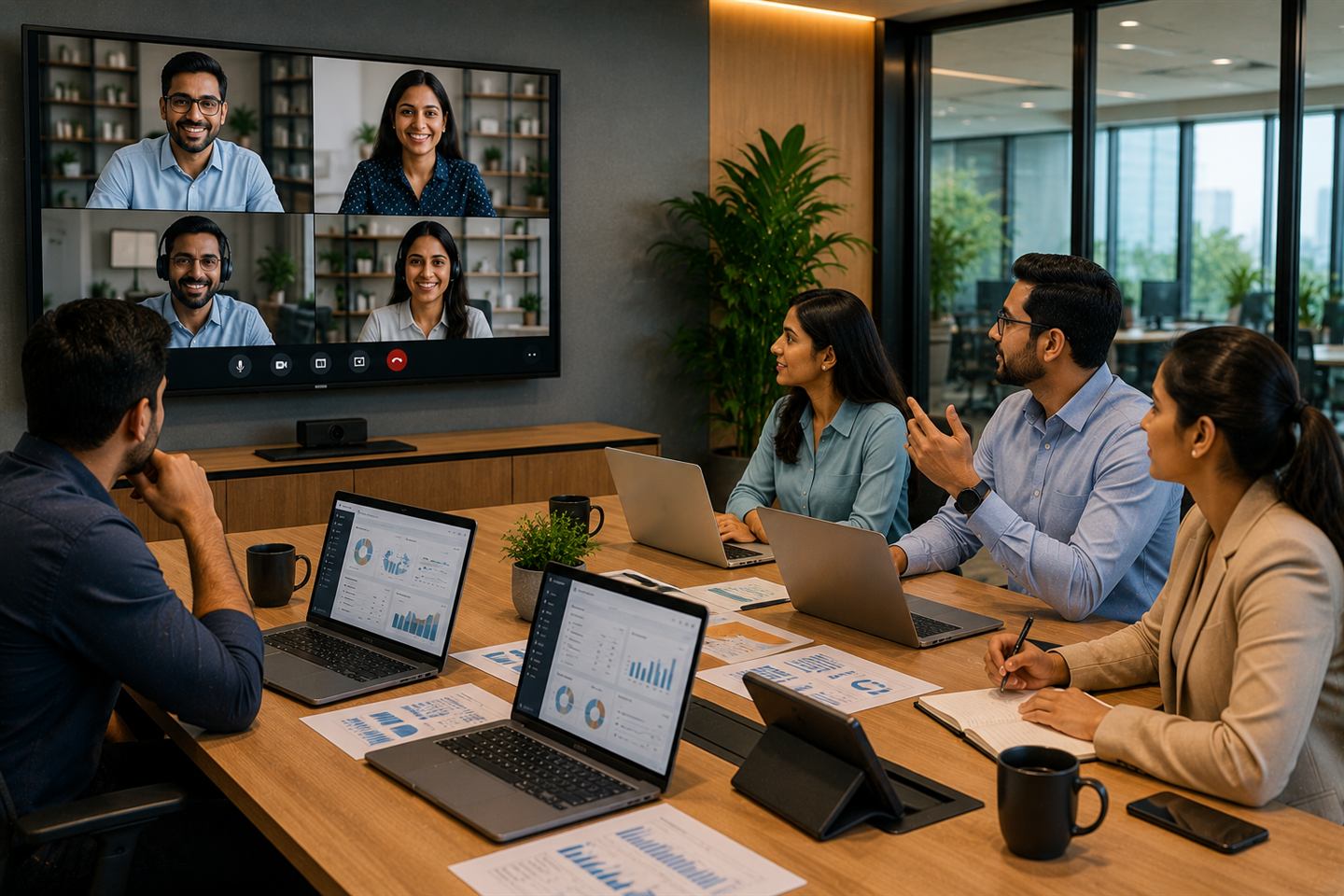 A remote support session on a laptop screen